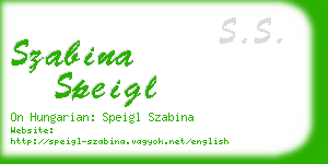 szabina speigl business card